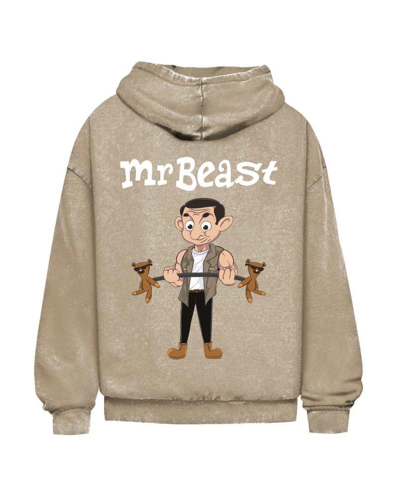 Mr Beast | Oversized washed hoodie