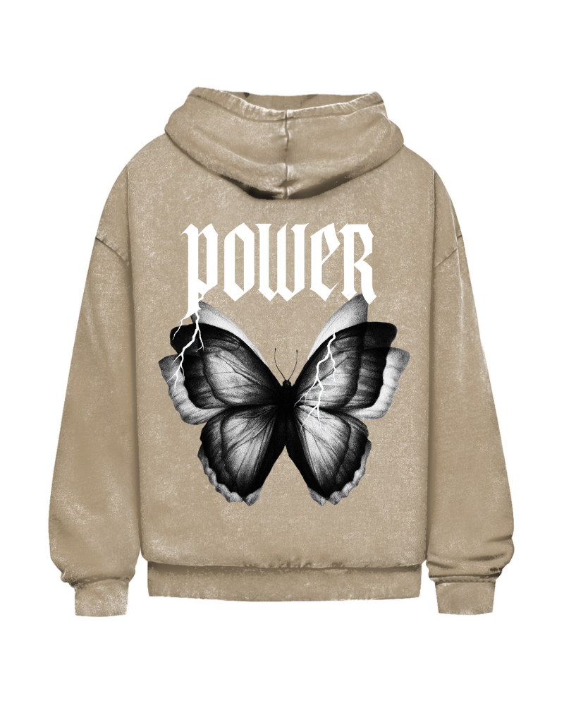 Power | Oversized washed hoodie