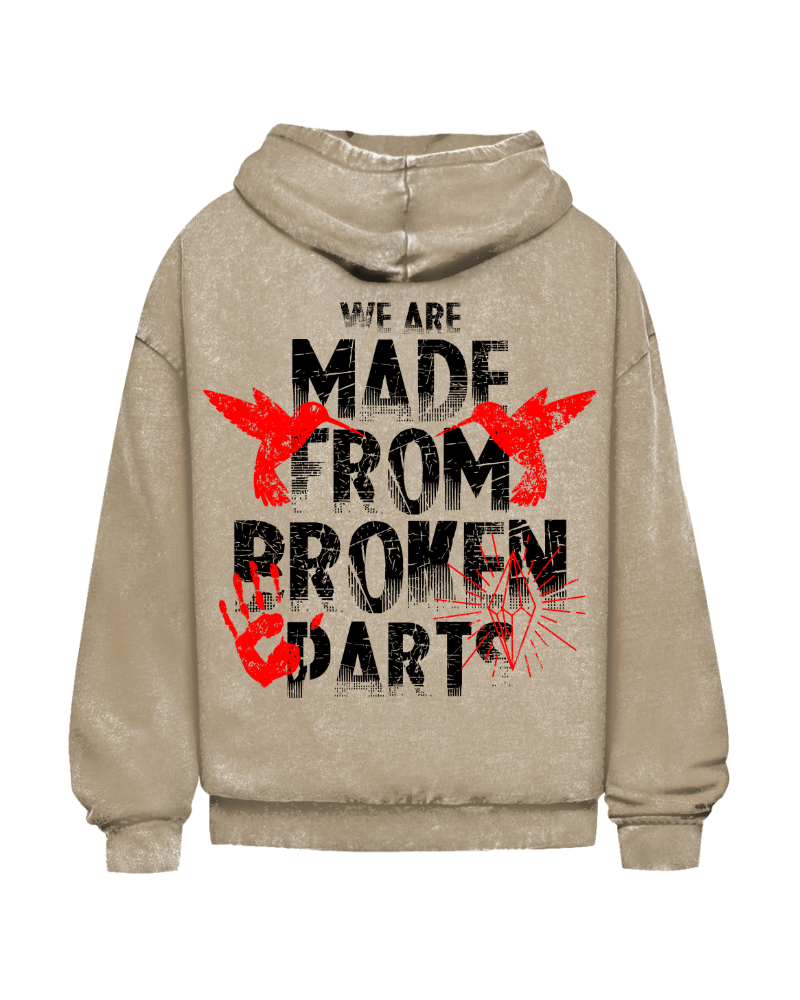 Broken Parts | Oversized washed hoodie