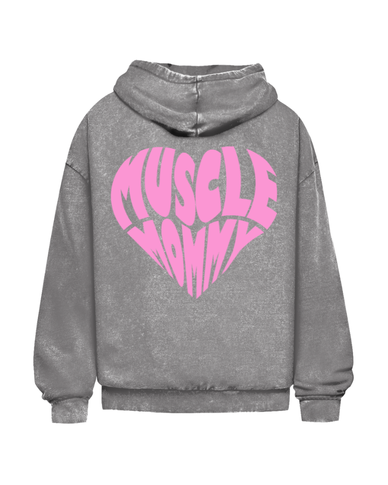 Muscle Mommy | Oversized washed hoodie