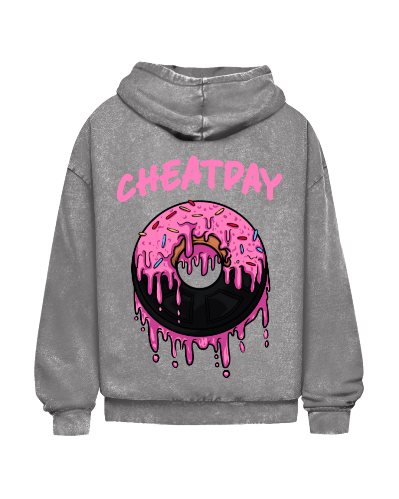 Cheat day | Oversized washed hoodie