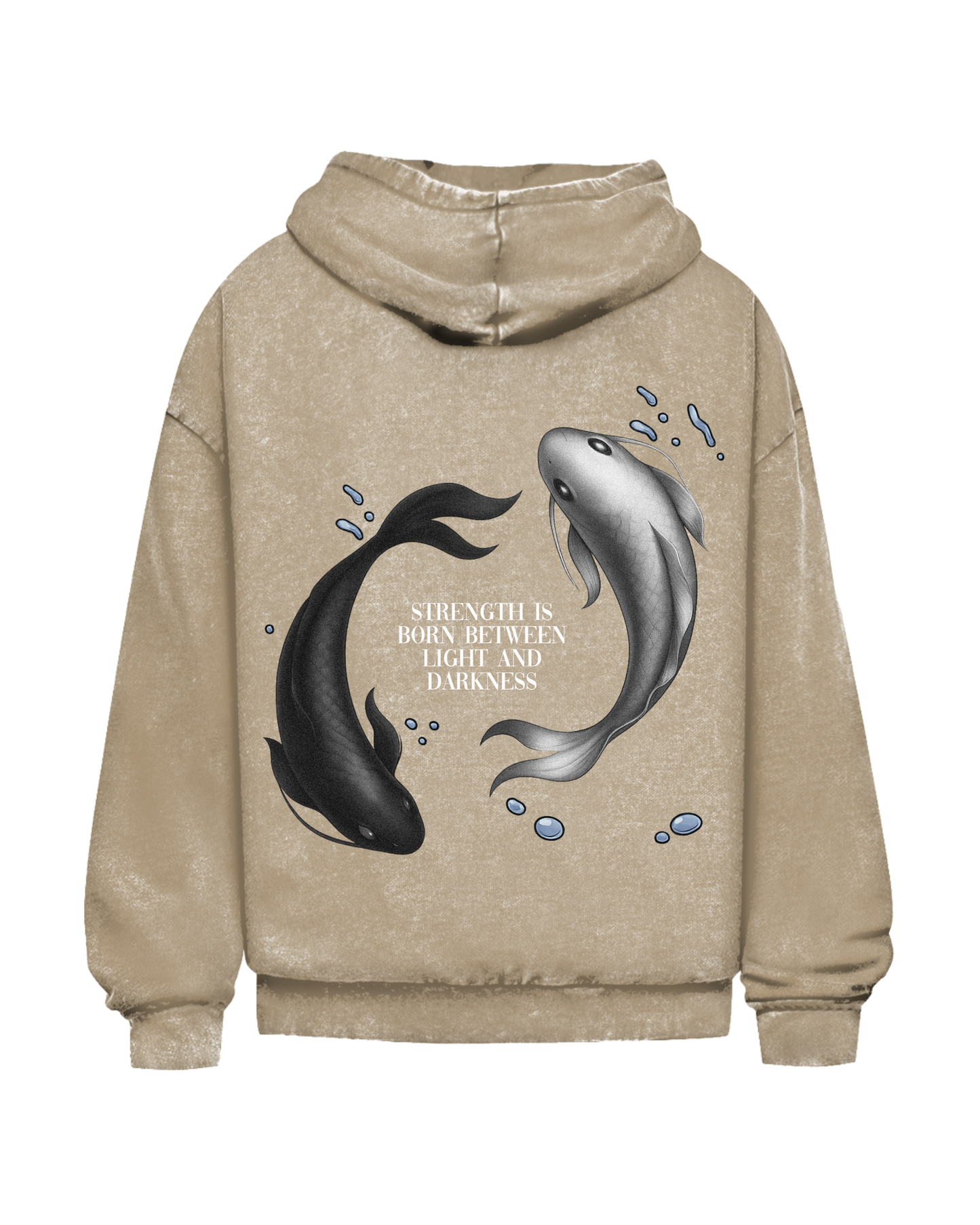 Light And Darkness | Oversized washed hoodie