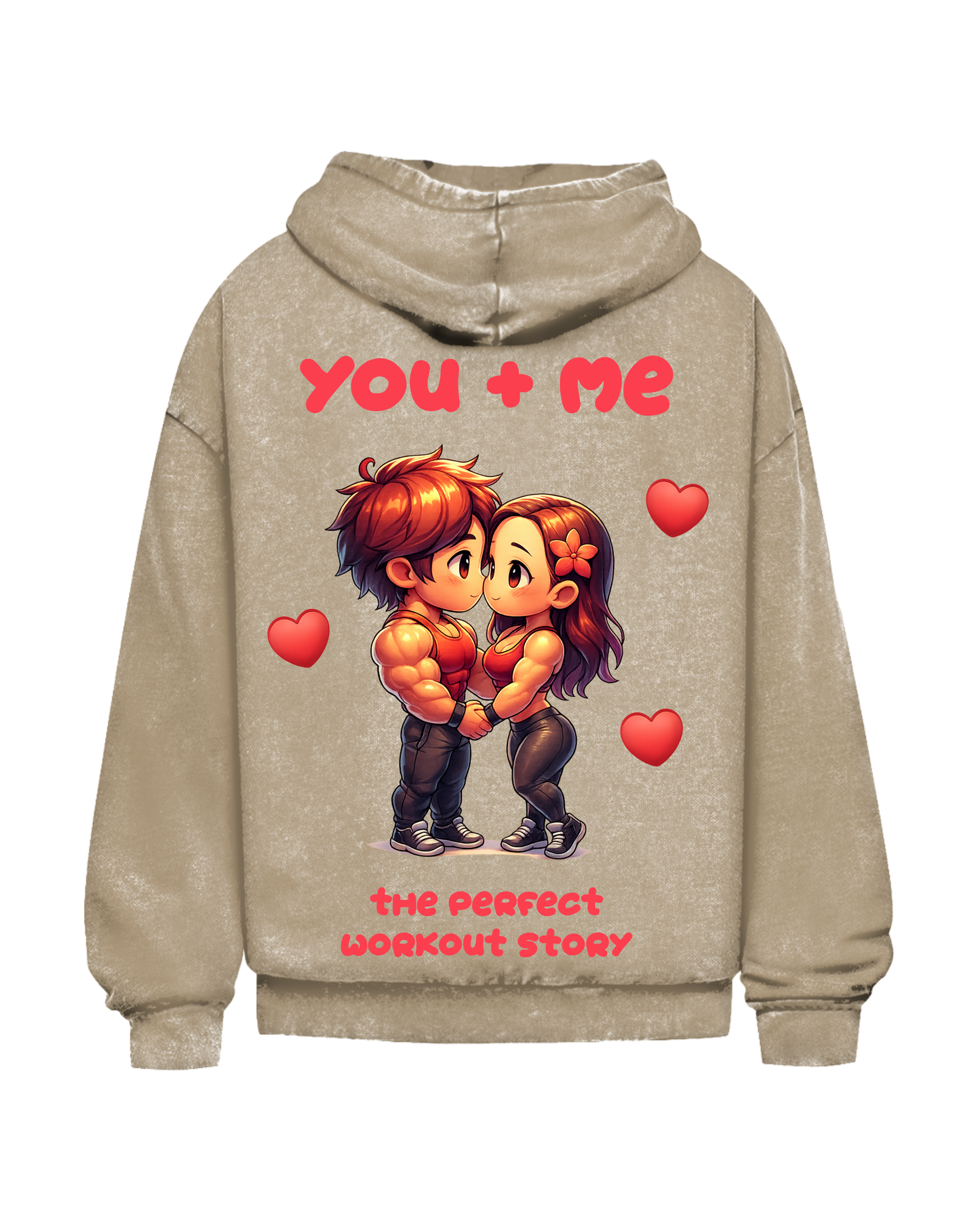 You + Me | Oversized washed hoodie