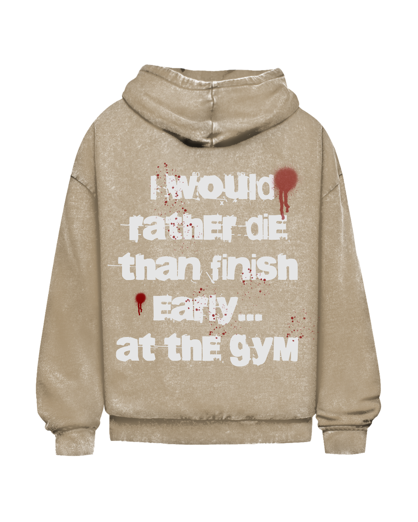 Rather Die | Oversized washed hoodie