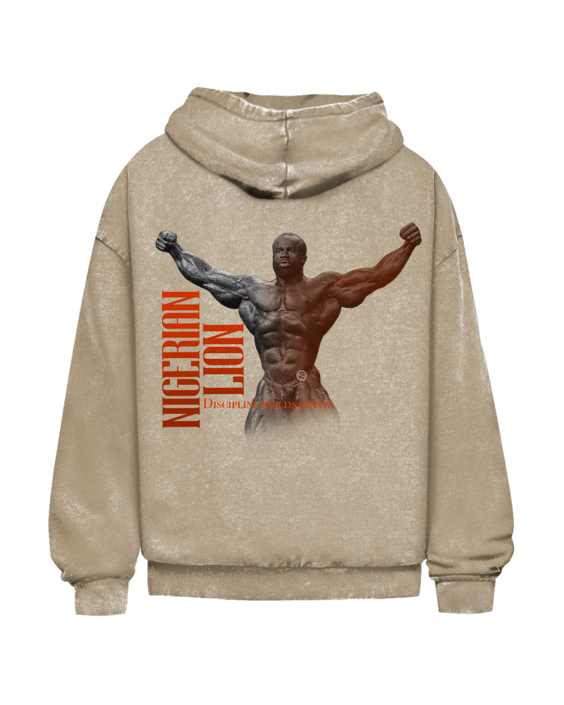 Nigerian Lion | Oversized washed hoodie