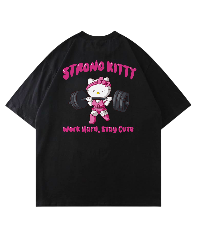 Strong Kitty | Oversized shirt