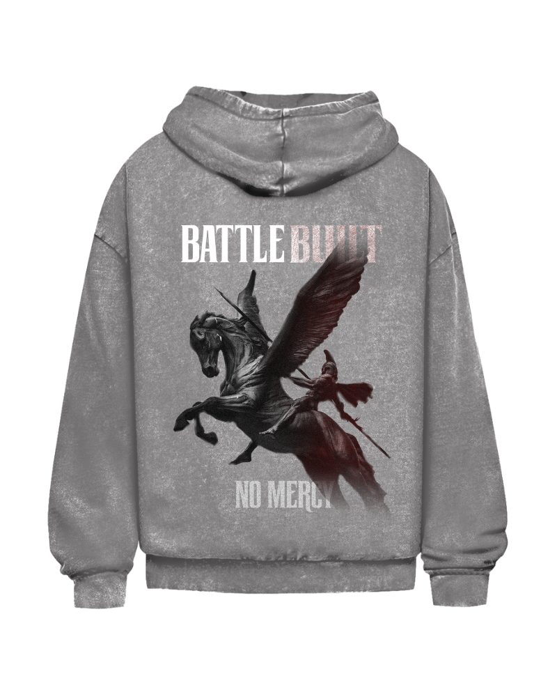 Battle Built | Oversized washed hoodie