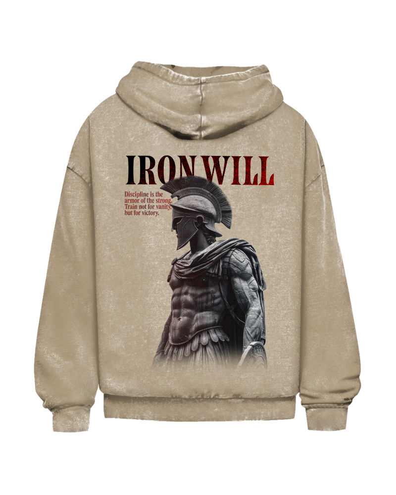 Iron Will | Oversized washed hoodie