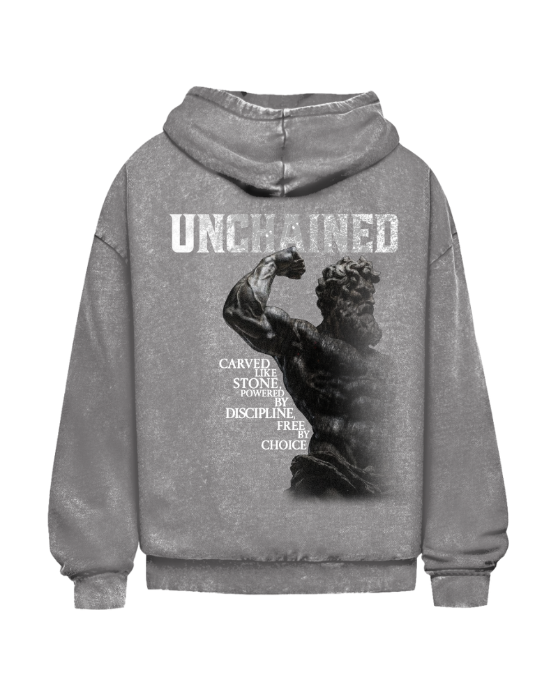 Unchained | Oversized washed hoodie