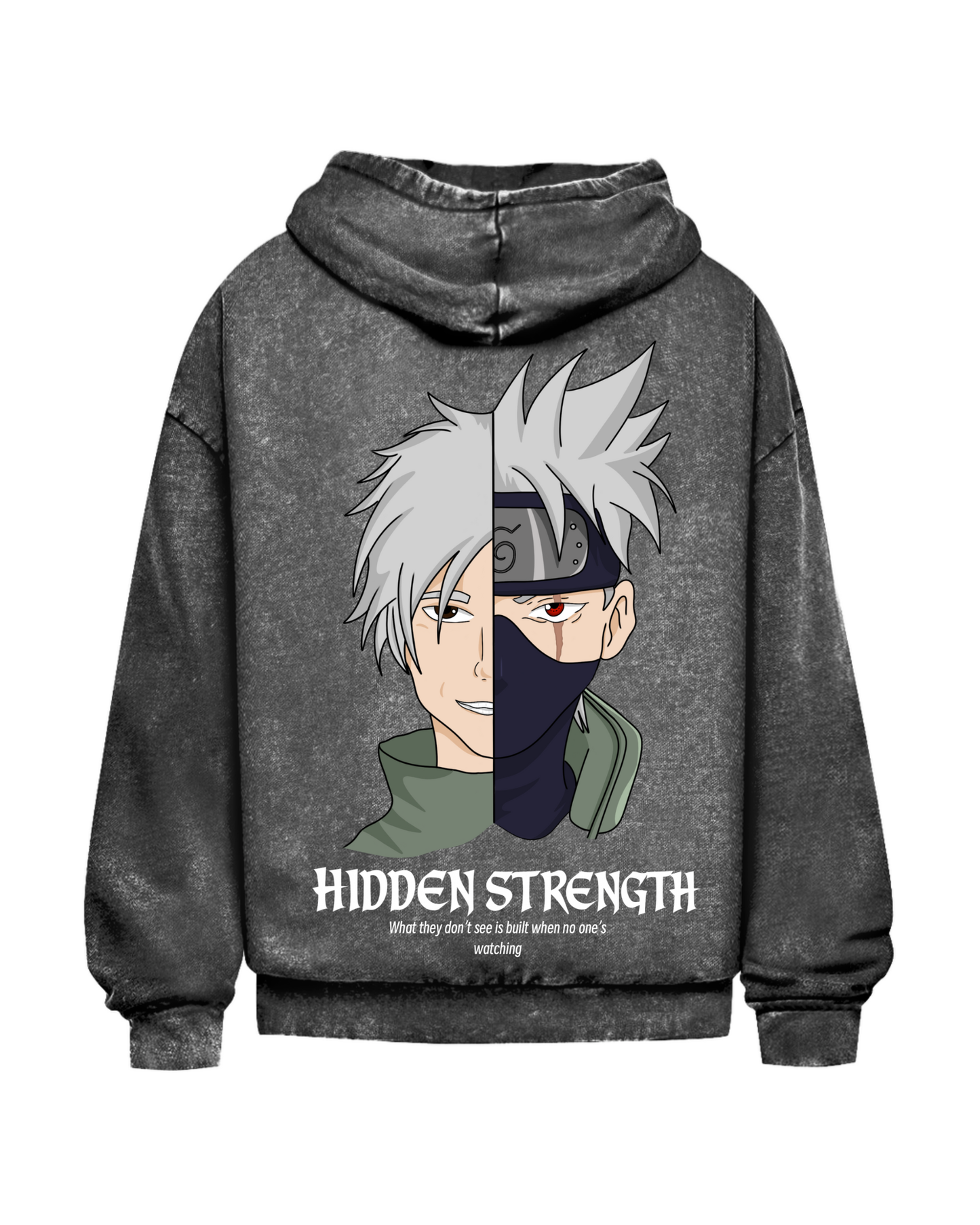Hidden Strength | Oversized washed hoodie