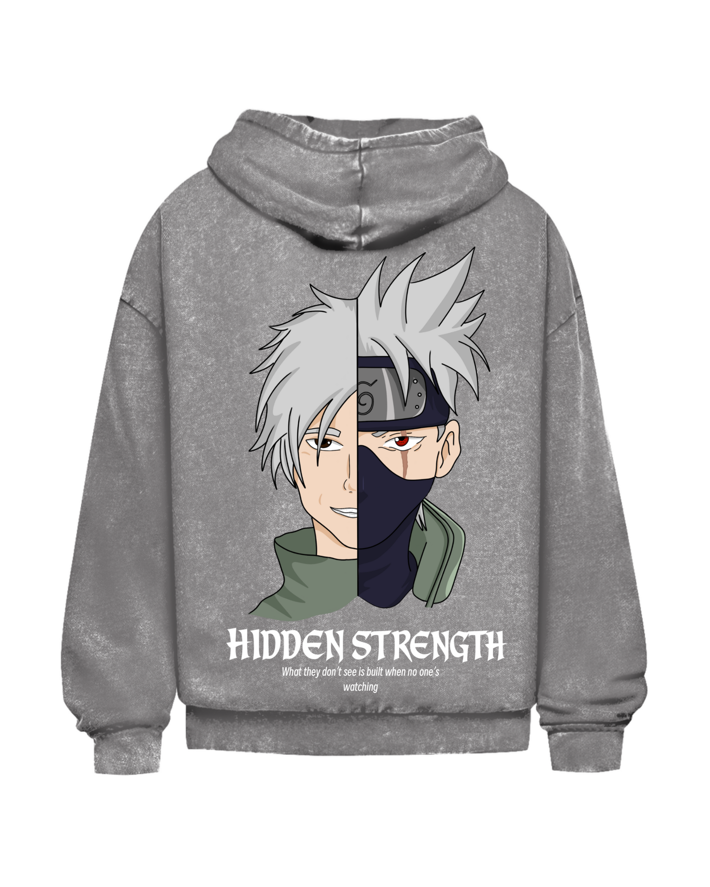 Hidden Strength | Oversized washed hoodie