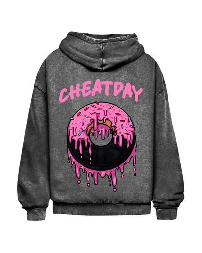 Cheat day | Oversized washed hoodie