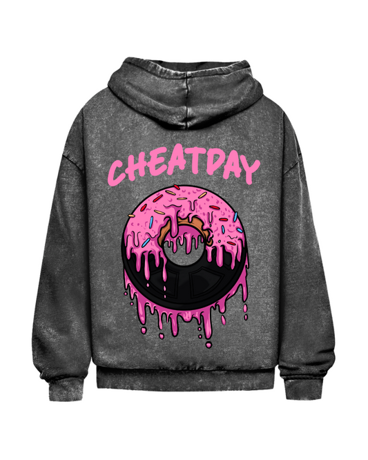 Cheat day | Oversized washed hoodie