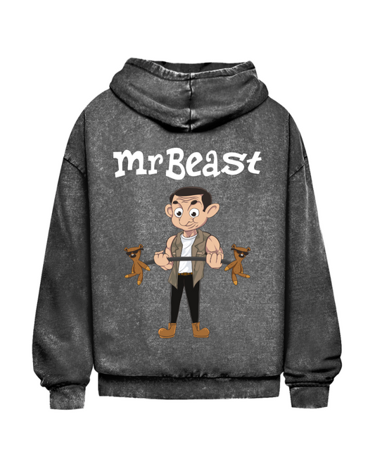 Mr Beast | Oversized washed hoodie