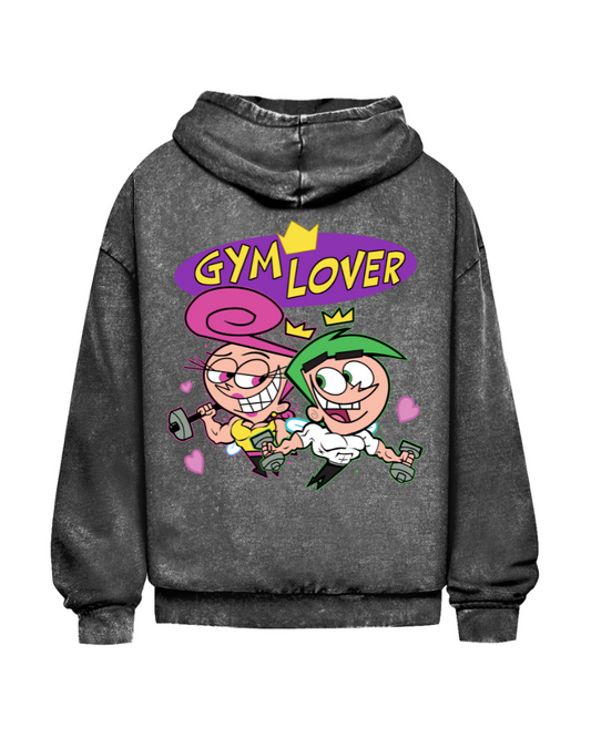 Gym Lover | Oversized washed hoodie
