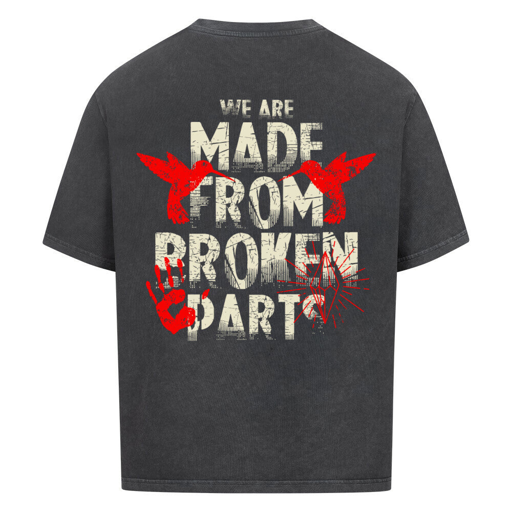 Broken Parts | Oversized Shirt - T-Shirt von MarketPrint | bulkozen | SKU: X6MRFBAM