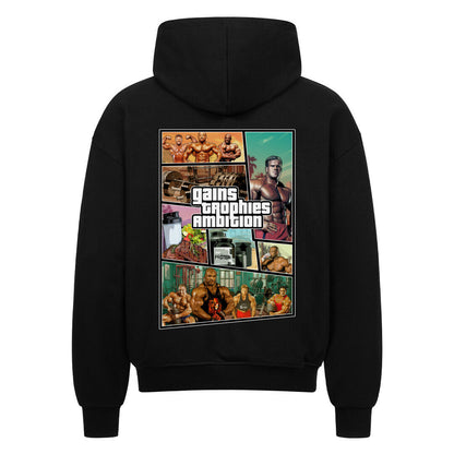 GTA | Oversized Zipper Hoodie - Hoodie von MarketPrint | bulkozen | SKU: 6UMBD1Z6