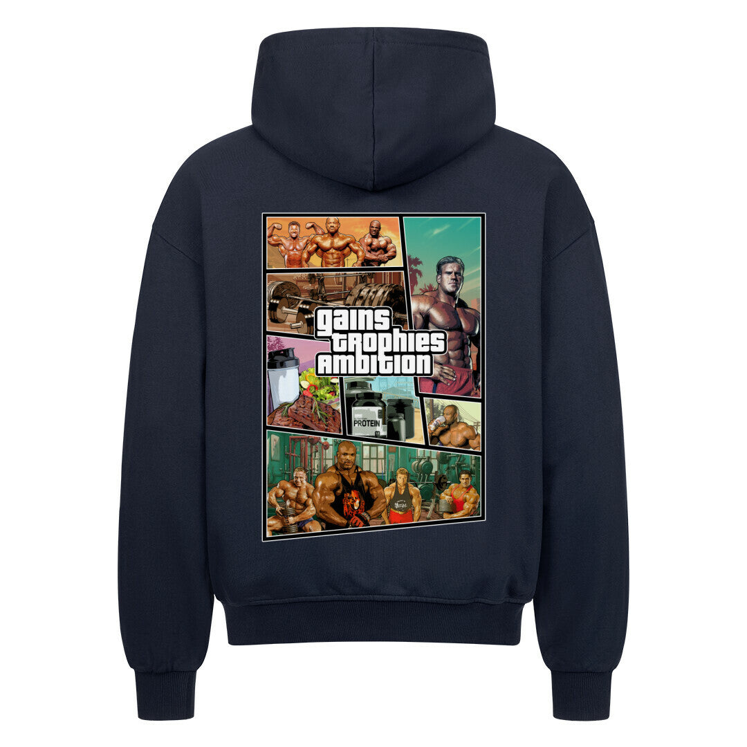 GTA | Oversized Zipper Hoodie - Hoodie von MarketPrint | bulkozen | SKU: Y2XPURM3