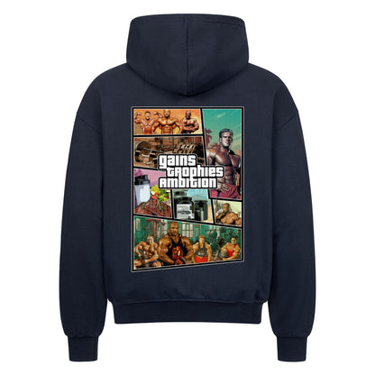 GTA | Oversized Zipper Hoodie - Hoodie von MarketPrint | bulkozen | SKU: Y2XPURM3