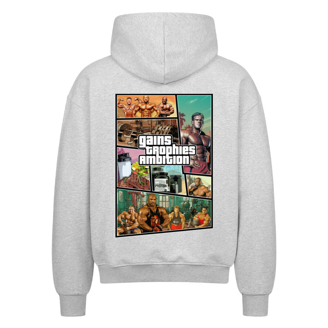 GTA | Oversized Zipper Hoodie - Hoodie von MarketPrint | bulkozen | SKU: D6HFI30M