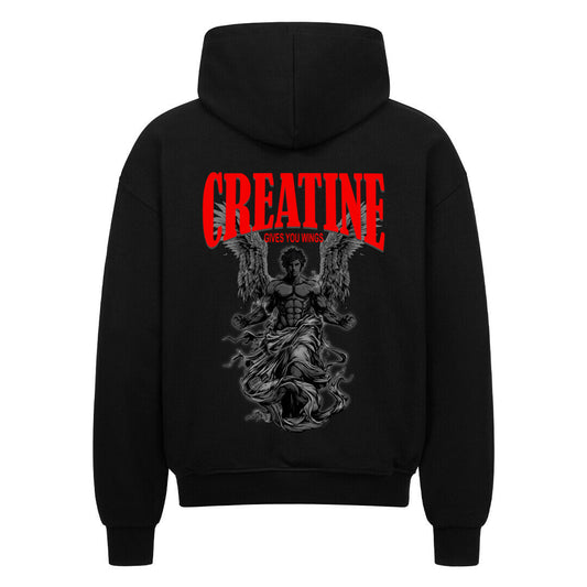 Creatin Gives You Wings | Oversized Zipper Hoodie - Hoodie von MarketPrint | bulkozen | SKU: B8Z5F23Q