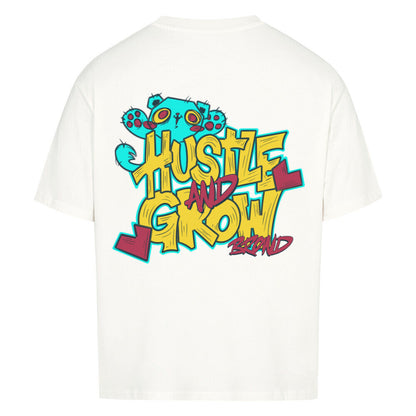 Hustle and Grow | Oversized Shirt - T-Shirt von MarketPrint | bulkozen | SKU: VF3N8OM0