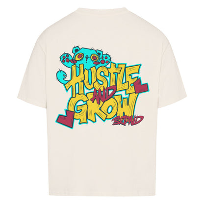 Hustle and Grow | Oversized Shirt - T-Shirt von MarketPrint | bulkozen | SKU: JPAJI9CA