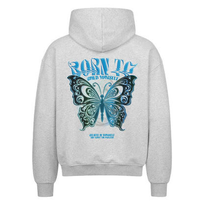 Born To Build Yourself | Oversized Zipper Hoodie - Hoodie von MarketPrint | bulkozen | SKU: S1Z0D245