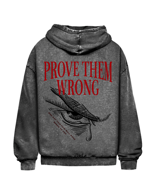 Prove Them Wrong | Oversized Washed Hoodie