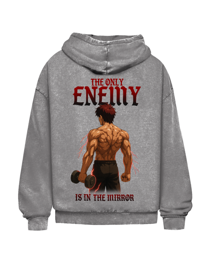 Enemy | Oversized Washed Hoodie