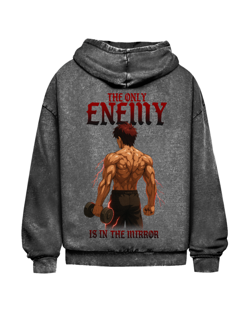 Enemy | Oversized Washed Hoodie