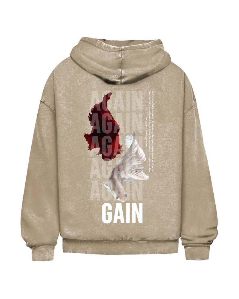 Again | Oversized Washed Hoodie
