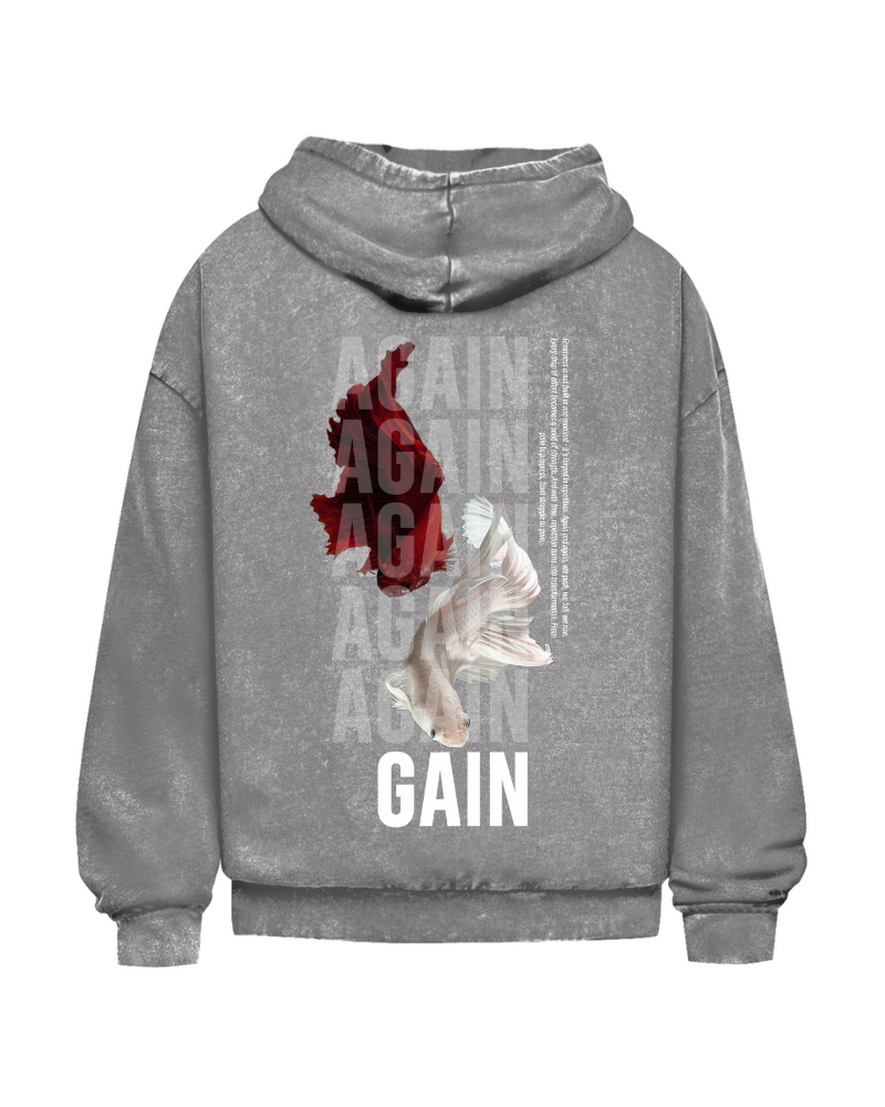 Again | Oversized Washed Hoodie
