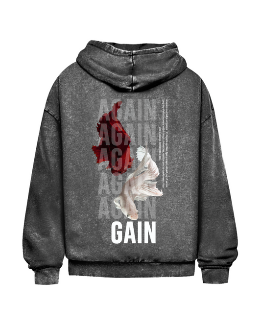 Again | Oversized Washed Hoodie