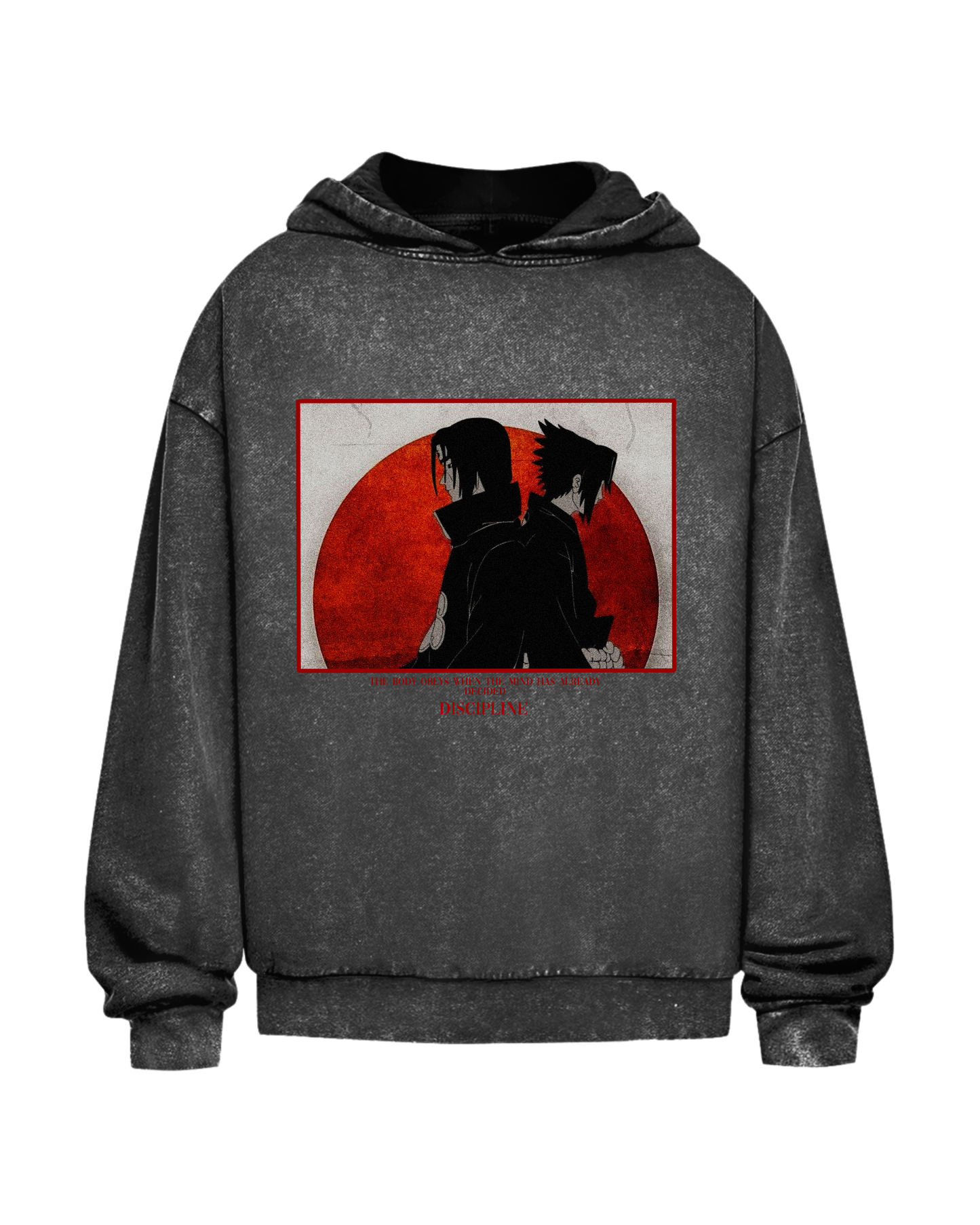 Focus | Oversized Washed Hoodie (Front Print)