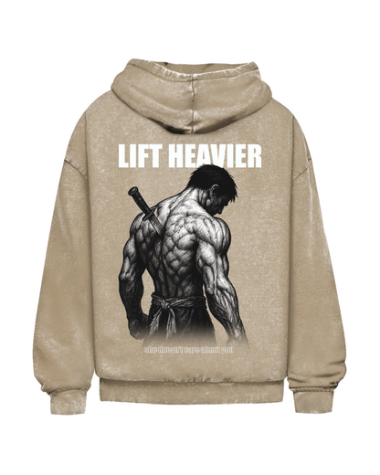 Lift Heavier | Oversized Washed Hoodie