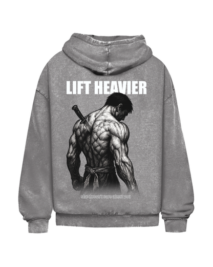 Lift Heavier | Oversized Washed Hoodie