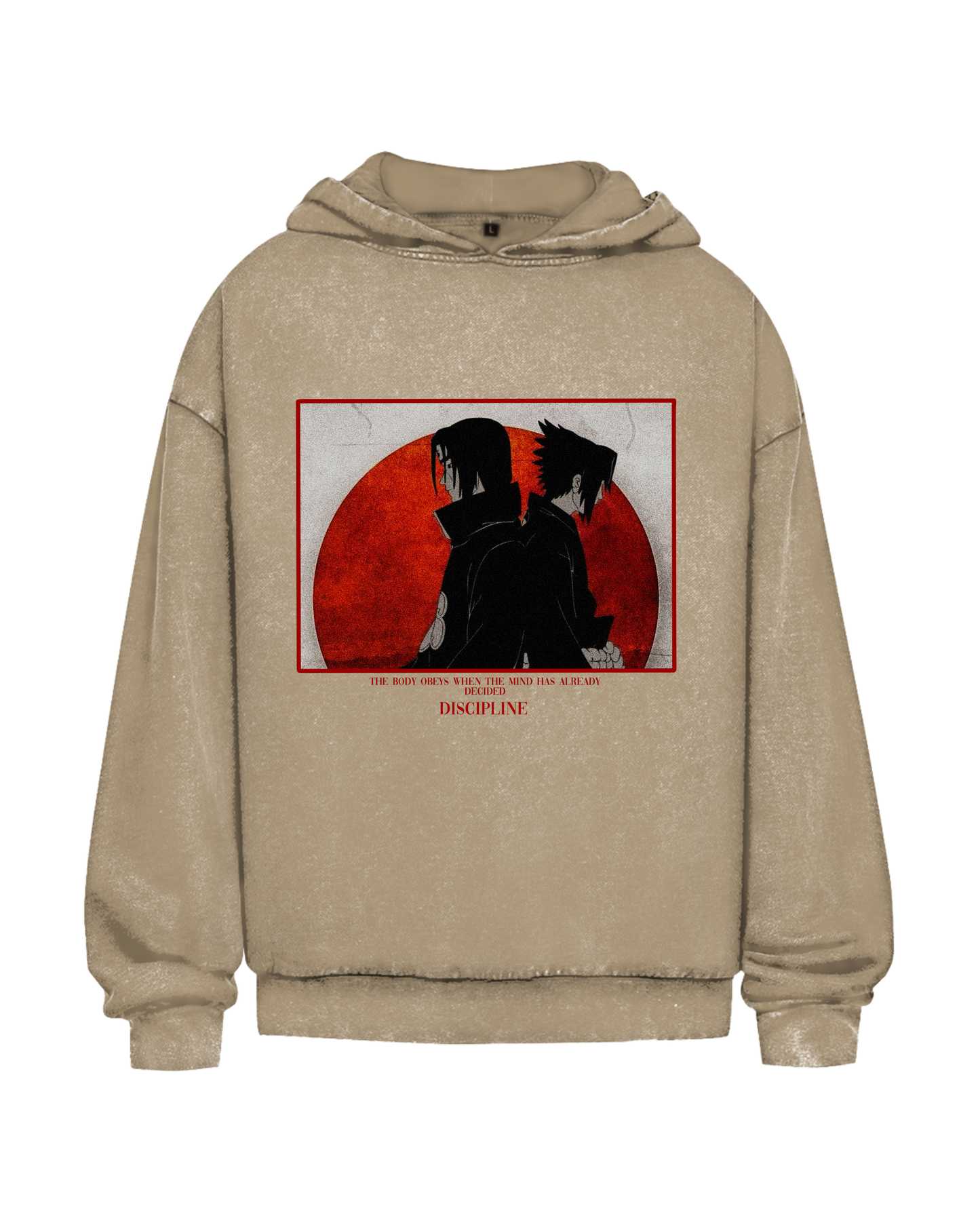 Focus | Oversized Washed Hoodie (Front Print)