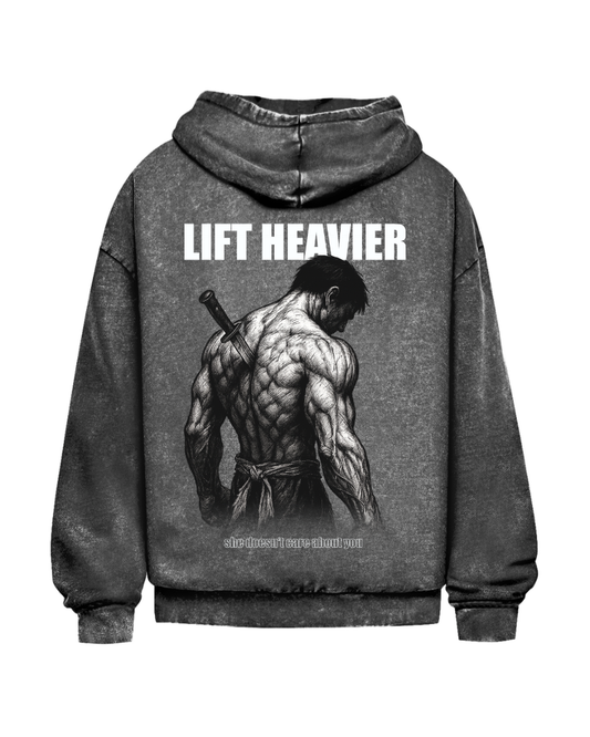 Lift Heavier | Oversized Washed Hoodie