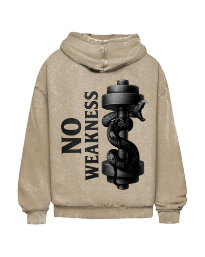 No Weakness | Oversized washed hoodie