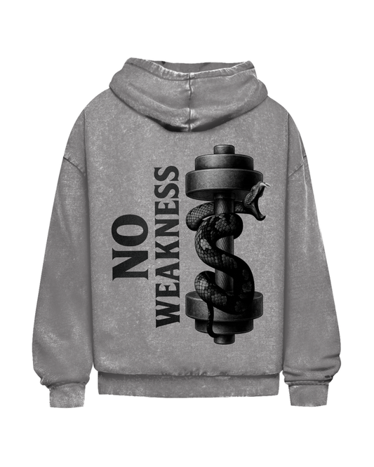 No Weakness | Oversized washed hoodie
