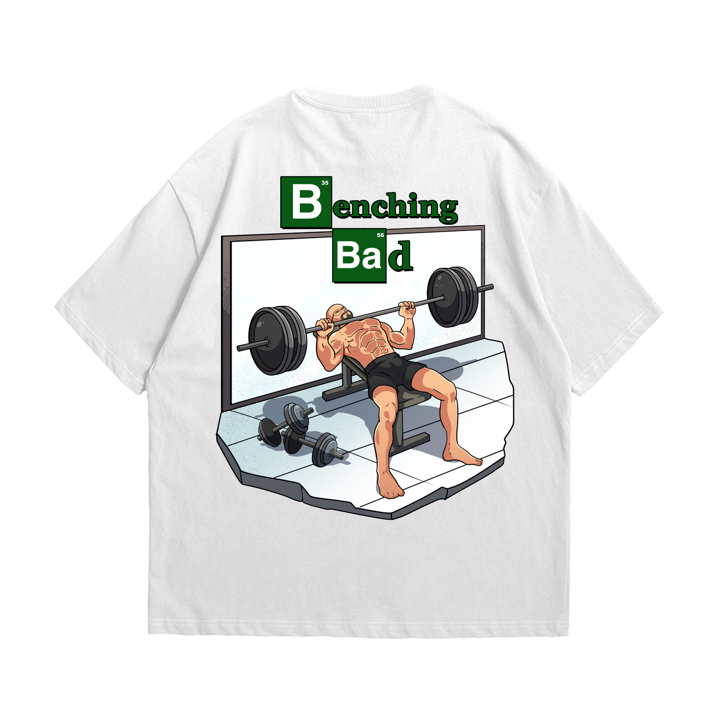 Benching Bad | Oversized Shirt - T-Shirt von MarketPrint | bulkozen | SKU: 5UD5CBLR