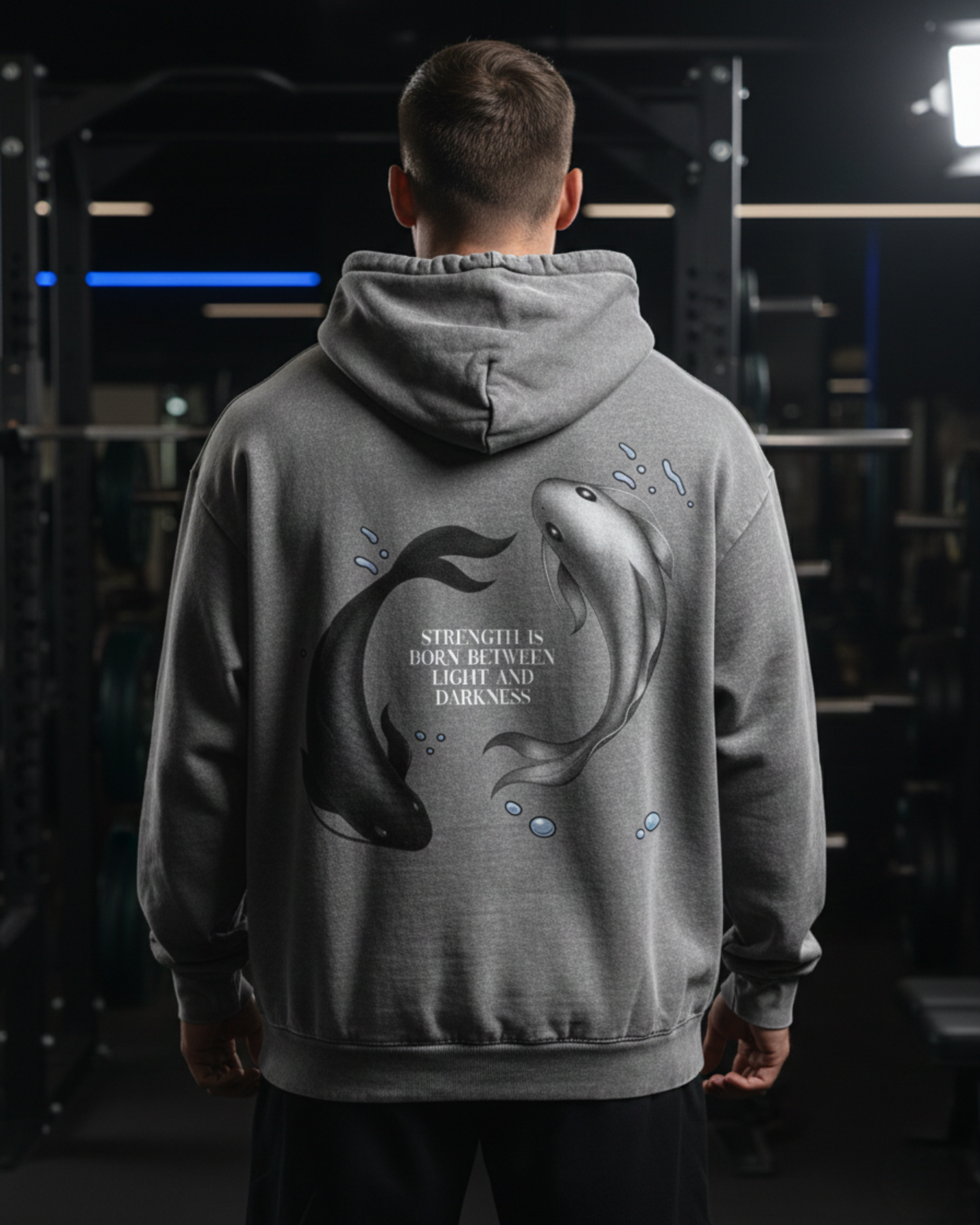 Light And Darkness | Oversized washed hoodie