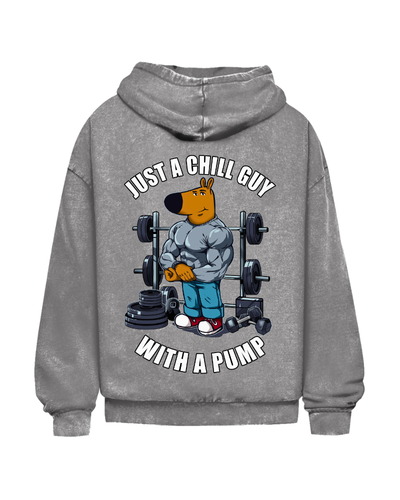 Just A Chill Guy | Oversized washed hoodie