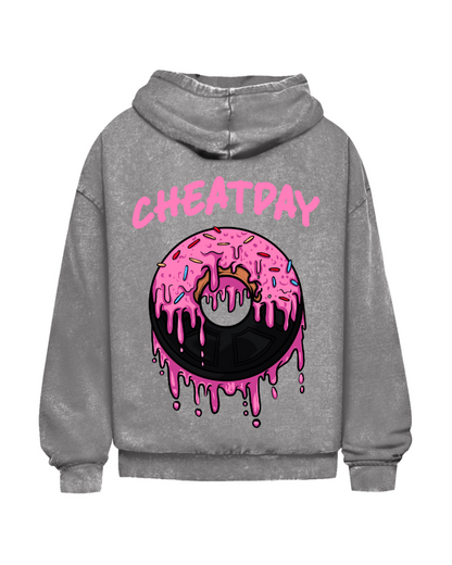 Cheat day | Oversized washed hoodie