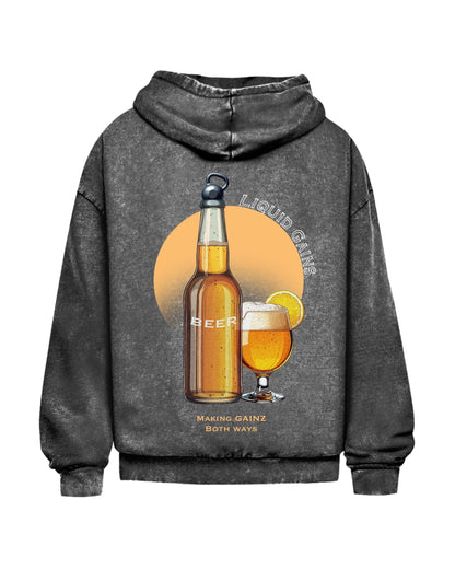 Beer | Oversized Washed Hoodie