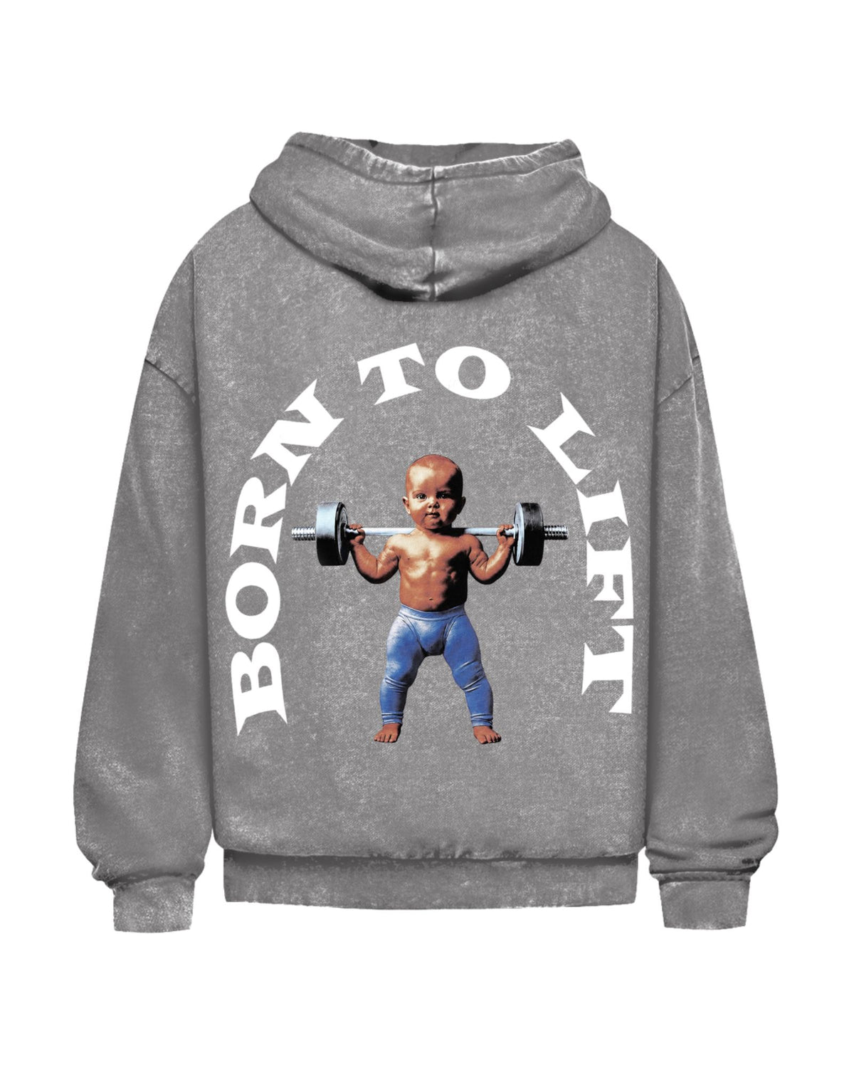 Born To Lift | Oversized Washed Hoodie