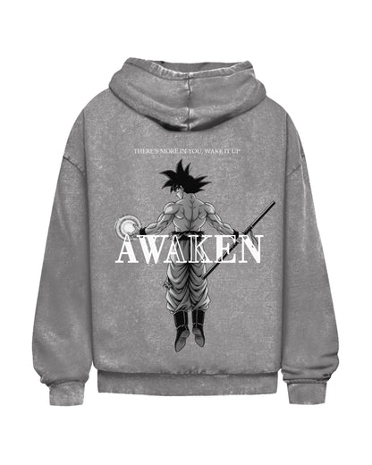 Awaken | Oversized Washed Hoodie