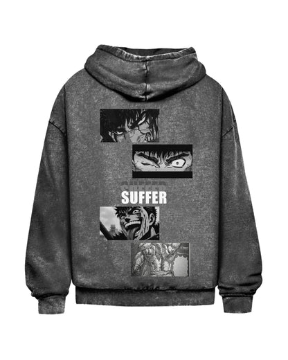 Suffer | Oversized Washed Hoodie