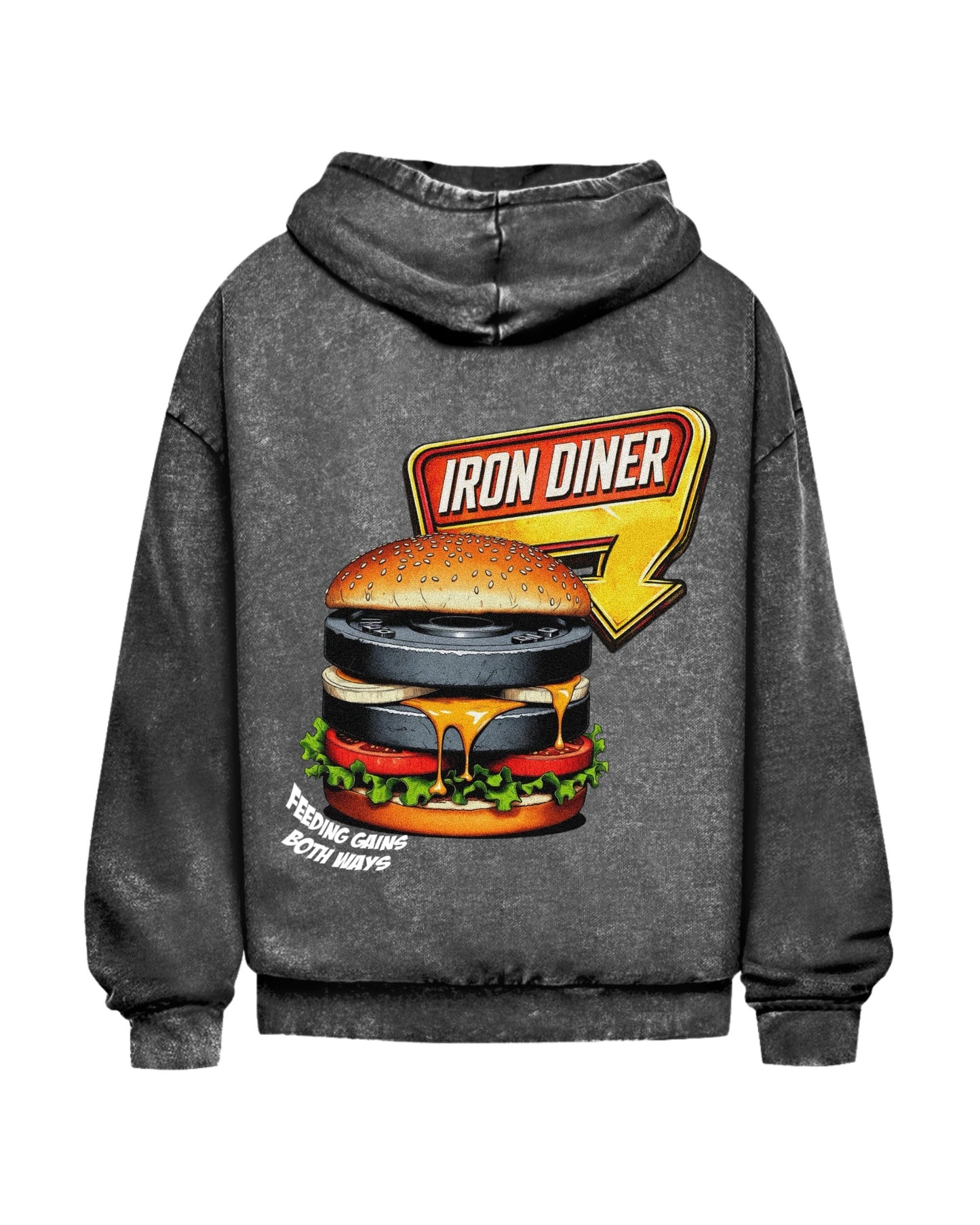 Iron Diner | Oversized washed hoodie